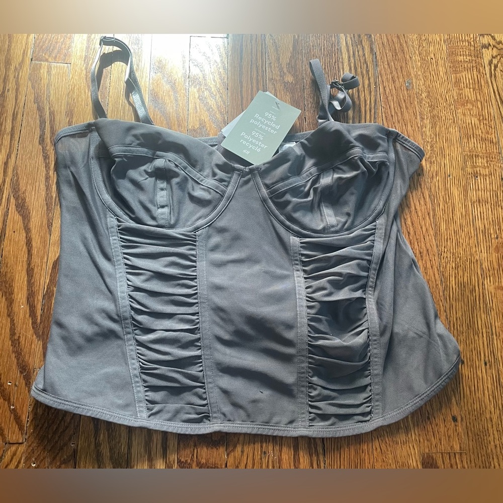 H&M mesh bustier top